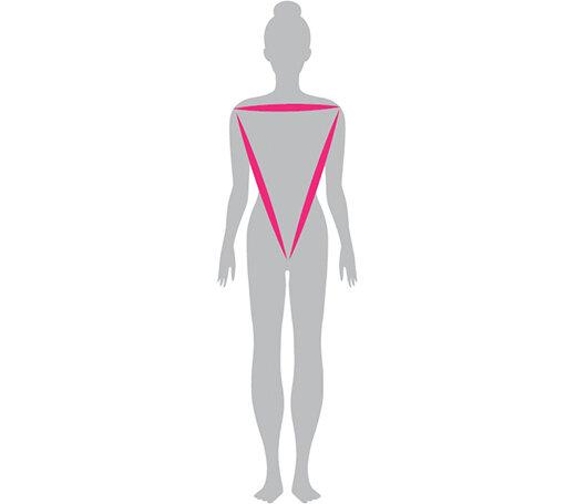 Inverted Triangle Body shape